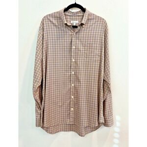 Peter Millar XL Men's Button Down Shirt Multicolor Plaid Preppy Old Money